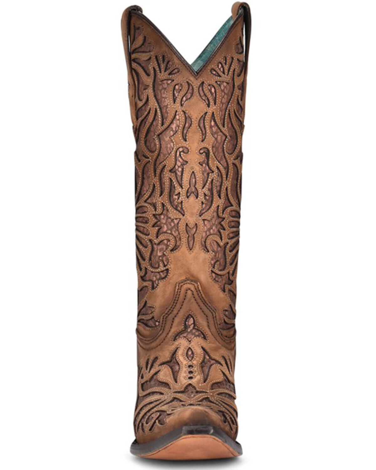 Corral Women's Shedron Inlay Western Boots - Snip Toe
