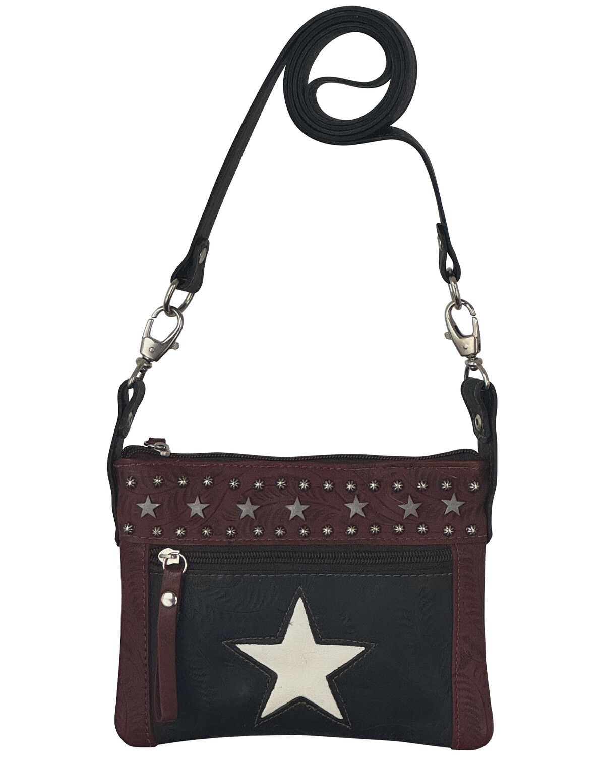 American West Women's Navy Star Crossbody Bag