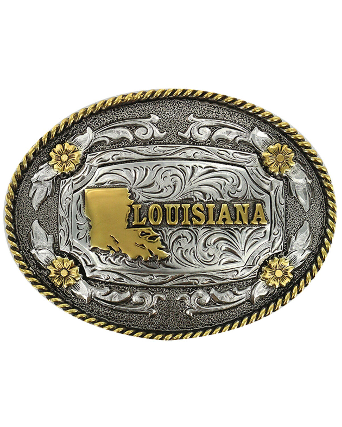 Cody James Men's Antiqued Oval Louisiana Belt Buckle