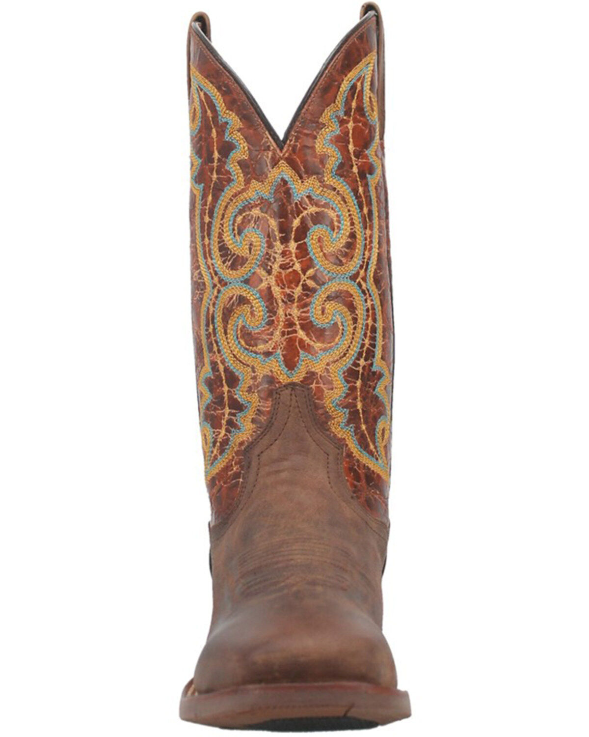 Dan Post Men's Bullhead Crackle Western Performance Boots - Broad Square Toe
