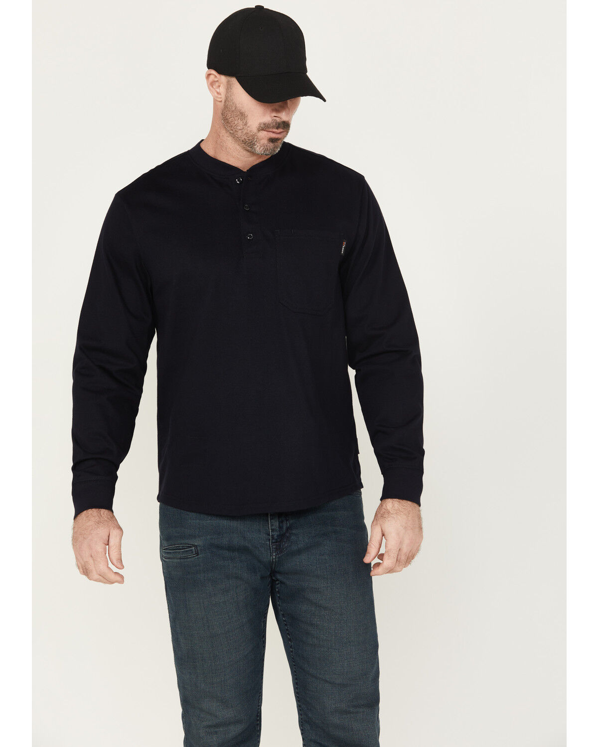 Hawx Men's FR Long Sleeve Pocket Henley