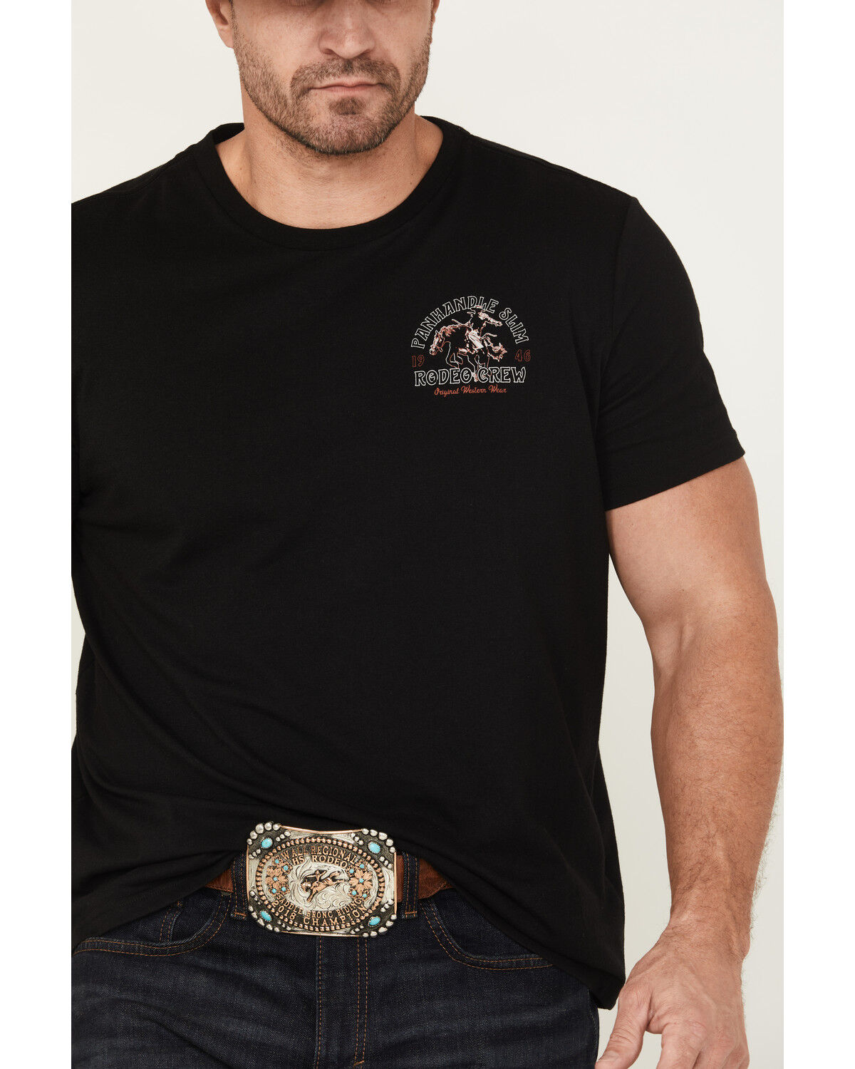 Panhandle Slim Men's Cowboy Short Sleeve Graphic T-Shirt