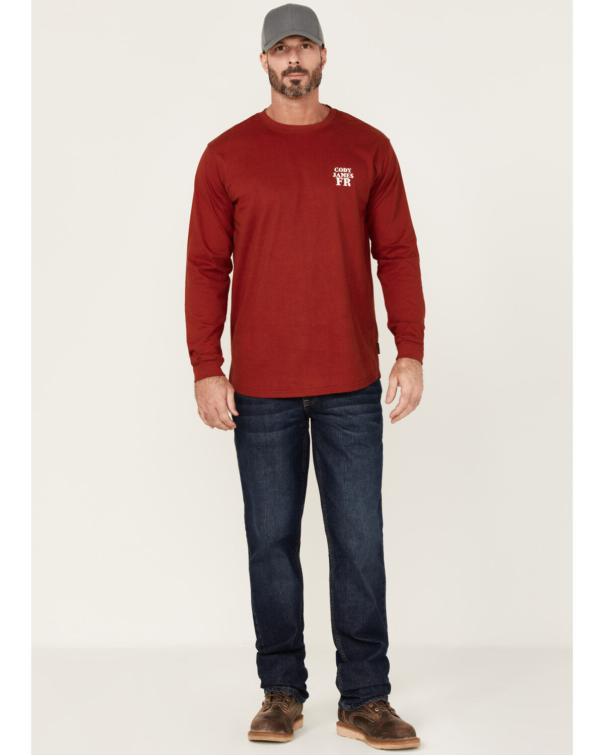 Cody James Men's FR Bossa Nova Graphic Long Sleeve Work T-Shirt