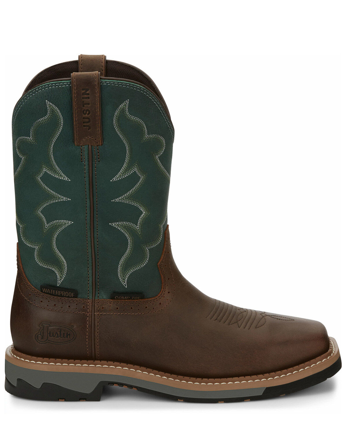 Justin Men's Boot Barn Exclusive Carbide Waterproof Western Work Boots - Composite Toe