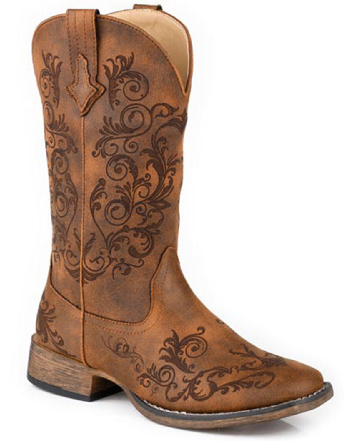 Roper Women's Bailey Laser Western Boots - Square Toe