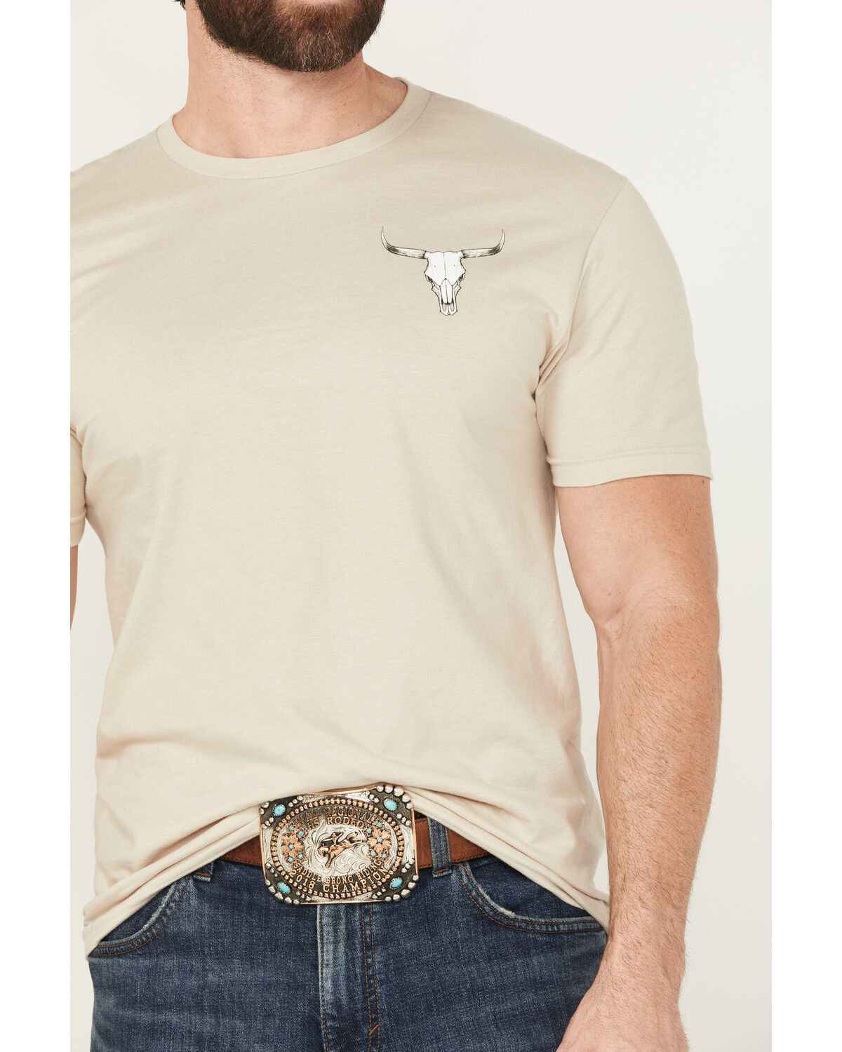 Cowboy Hardware Men's Mess With The Bull Short Sleeve Graphic T-Shirt