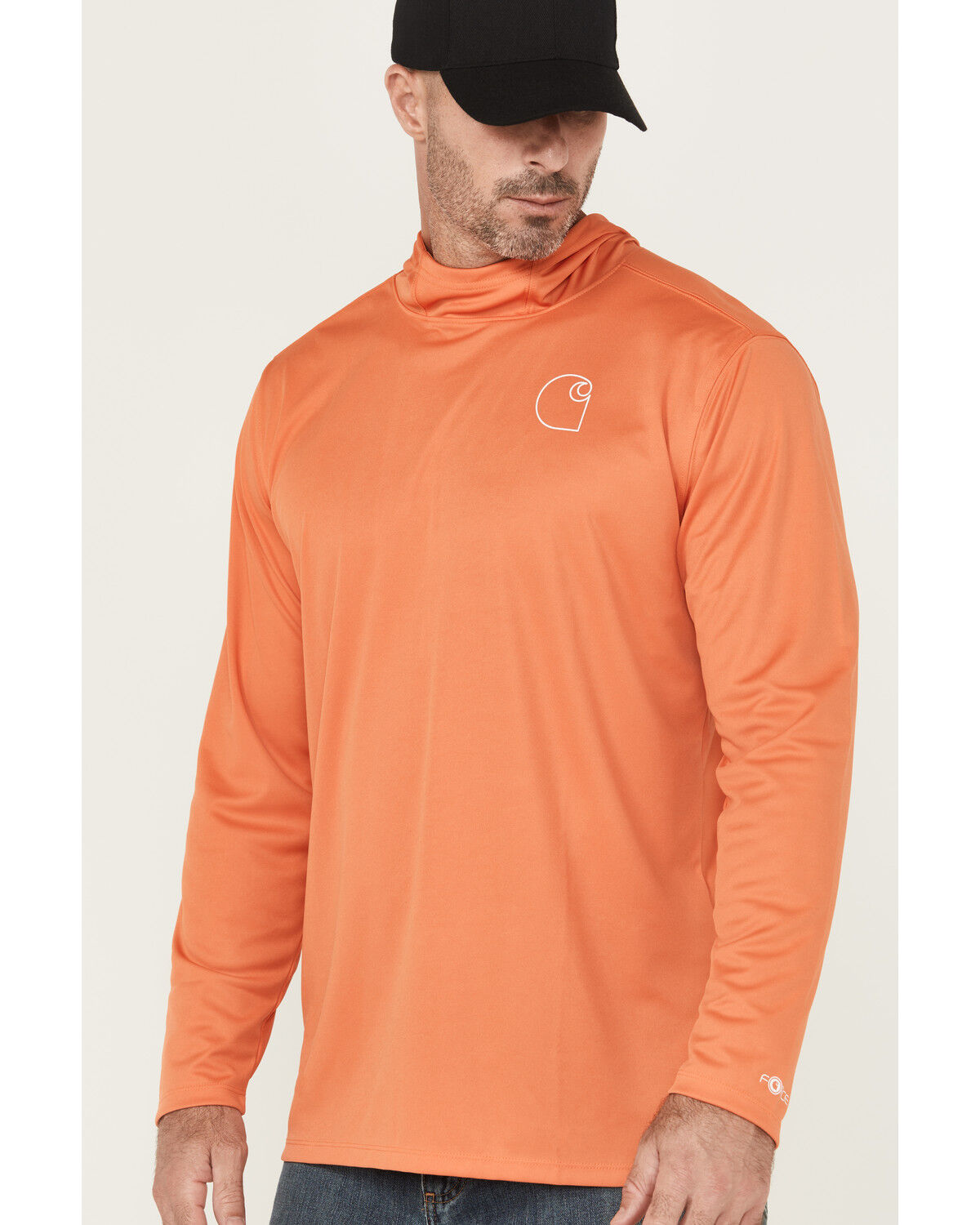 Carhartt Men's Force Sun Defender® Lightweight Long Sleeve Hooded Graphic T-Shirt
