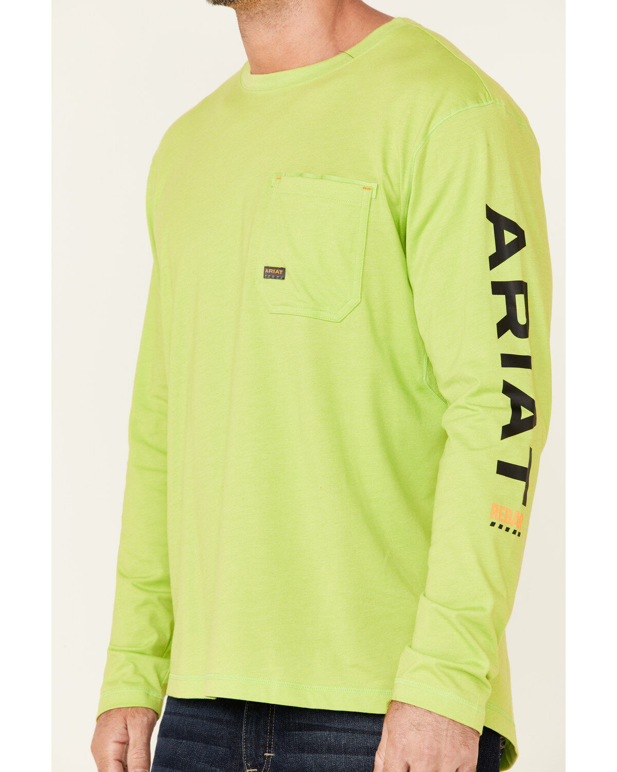 Ariat Men's Rebar Workman Logo Long Sleeve Work T-Shirt