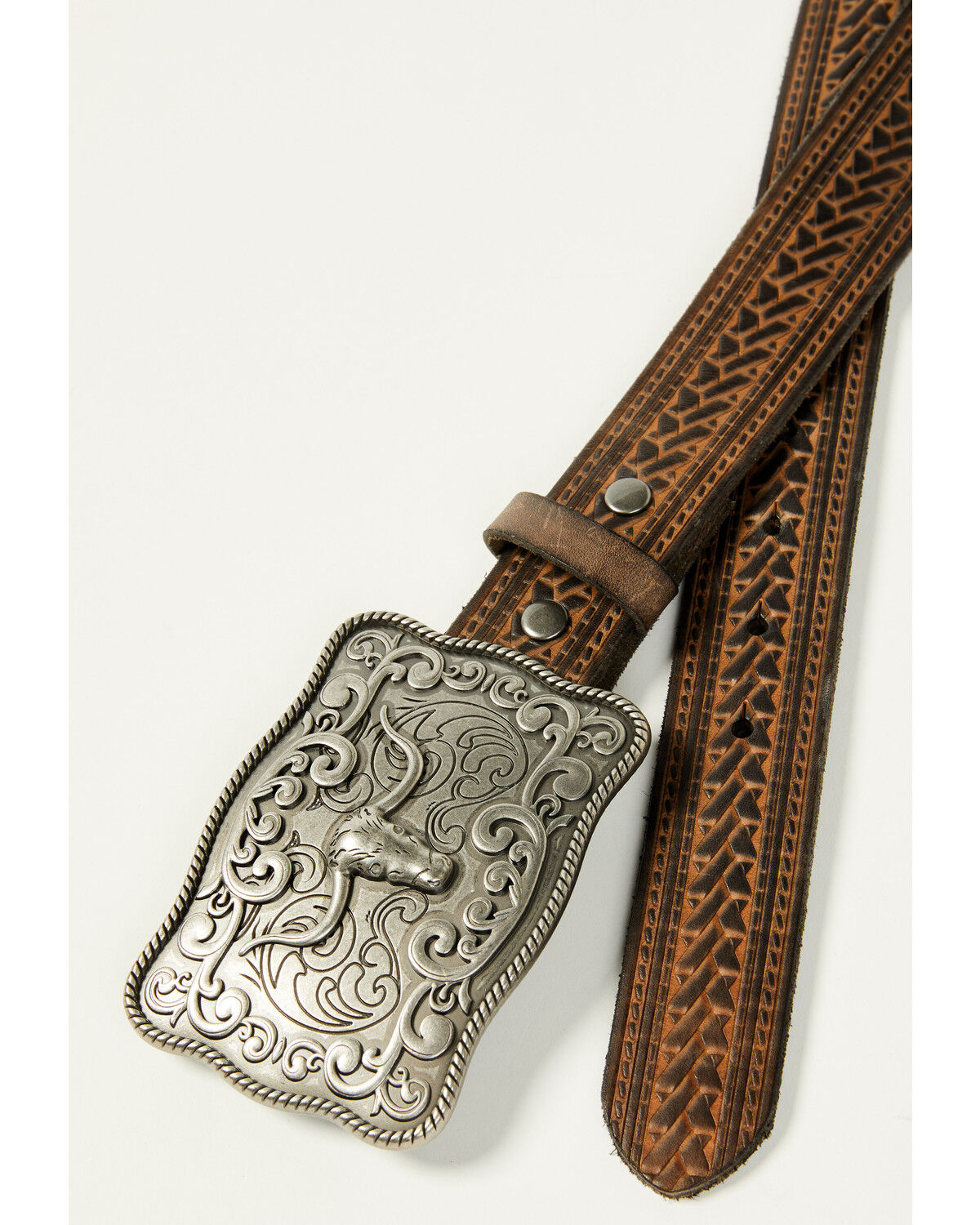 Cody James Men's Declan Embossed Buckle Belt - Big