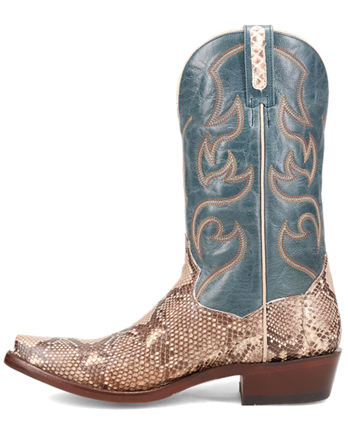 Dan Post Men's Exotic Python Western Boots - Snip Toe