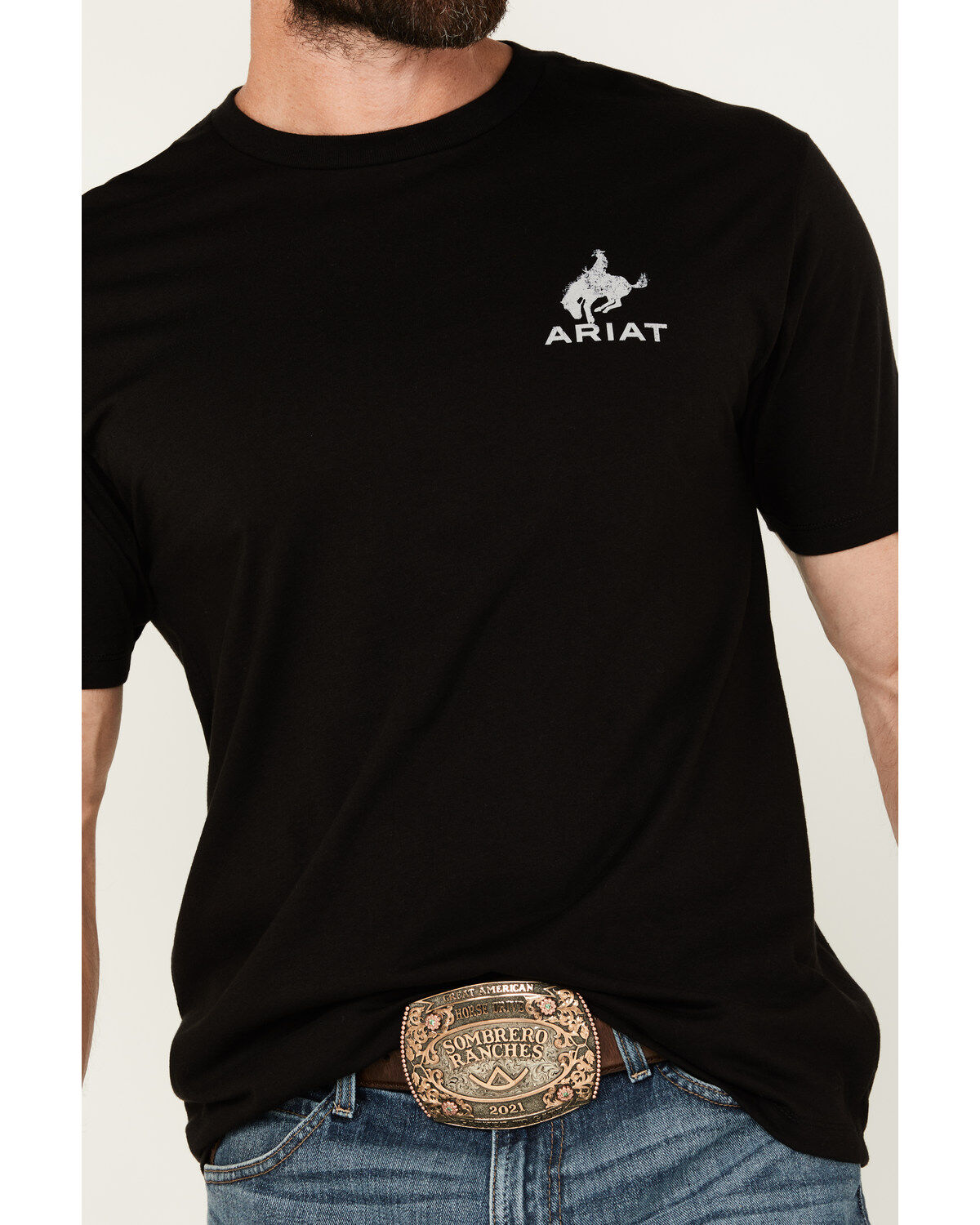 Ariat Men's Boot Barn Exclusive Bronco Flag Short Sleeve Graphic T-Shirt