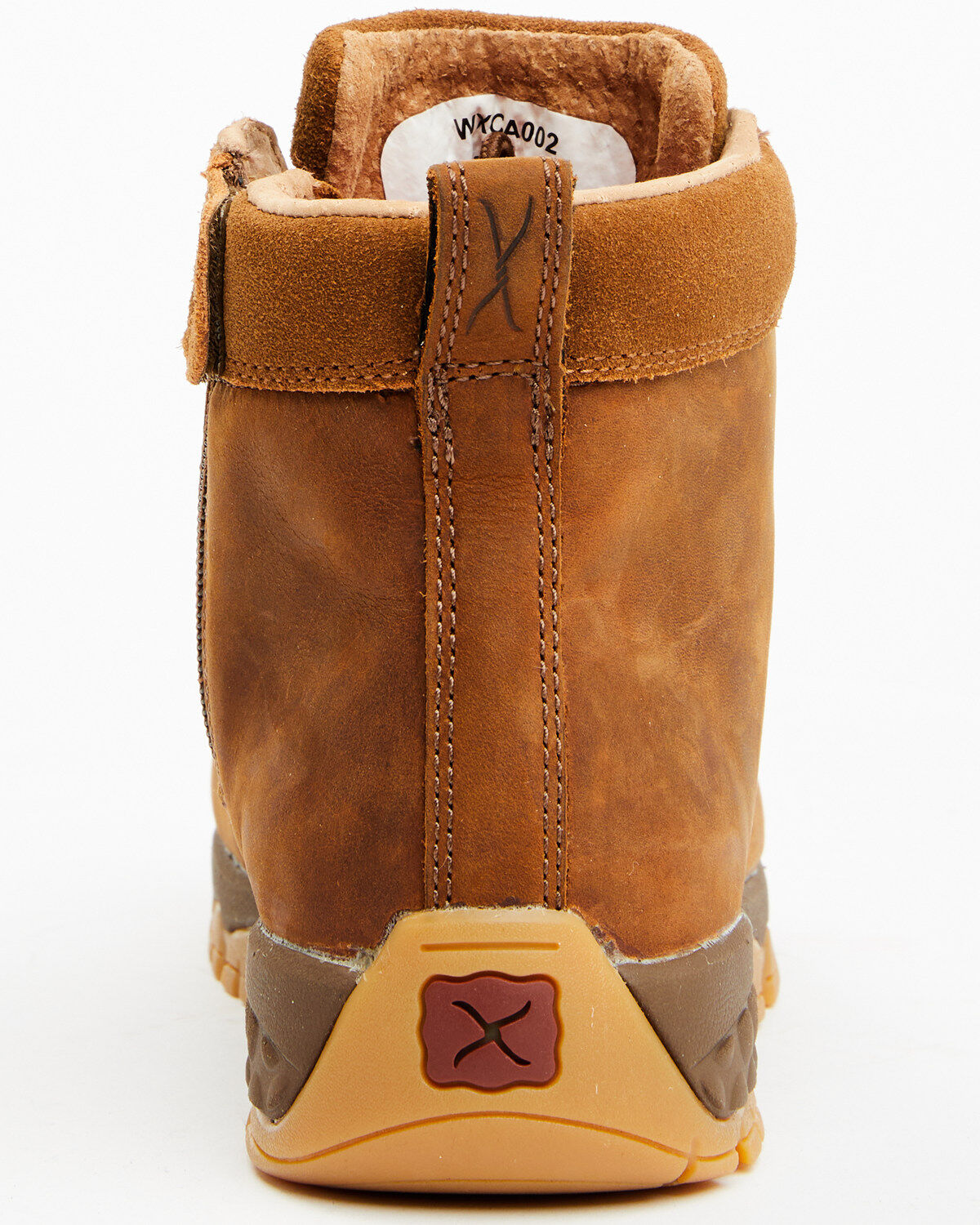 Twisted X Women's 4" Oiled Saddle Work Boots - Moc Toe