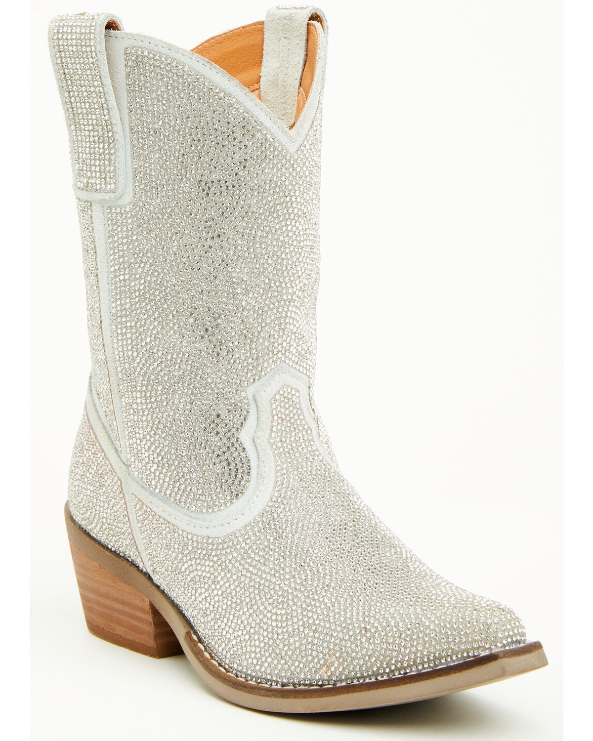 Dingo Little Girls' Silver Dollar Embellished Western Boots - Snip Toe