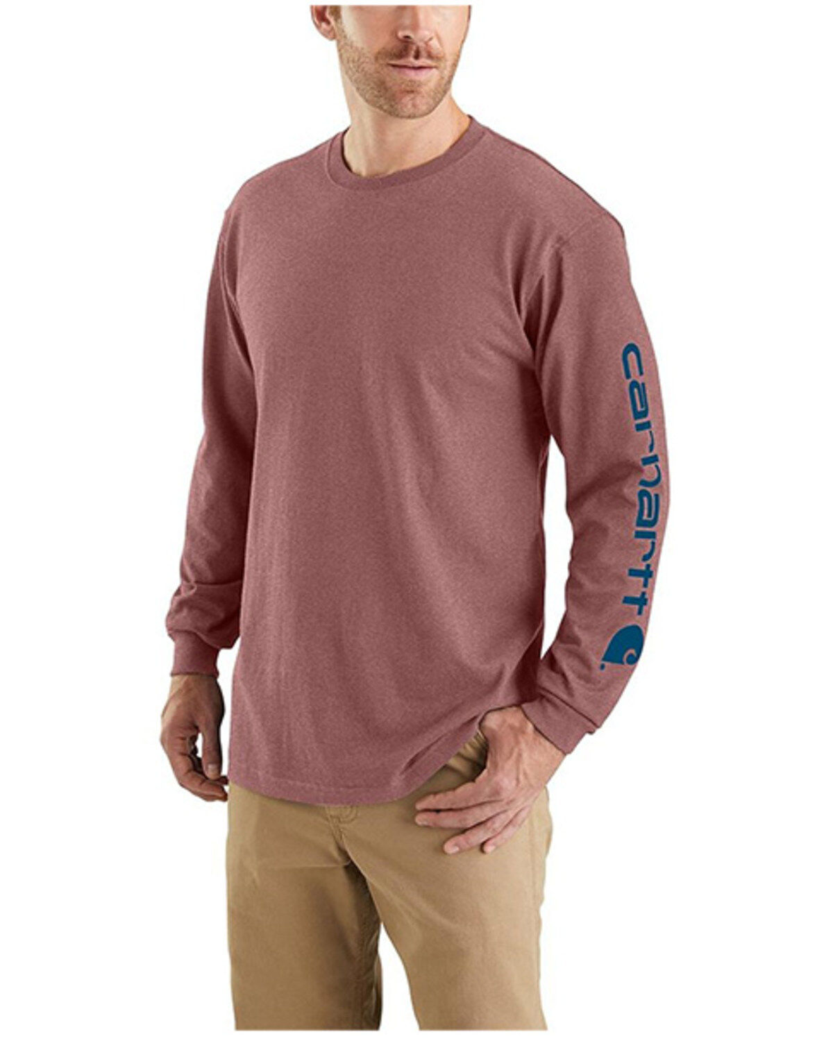 Carhartt Men's Loose Fit Heavyweight Long Sleeve Pocket Graphic T-Shirt