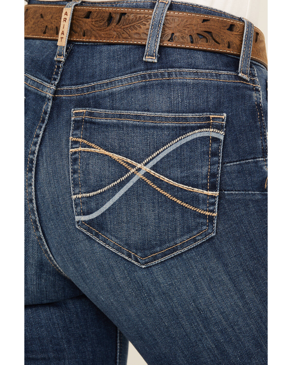 Ariat Women's Jessica Dark Wash High Rise Bootcut Stretch Denim Jeans