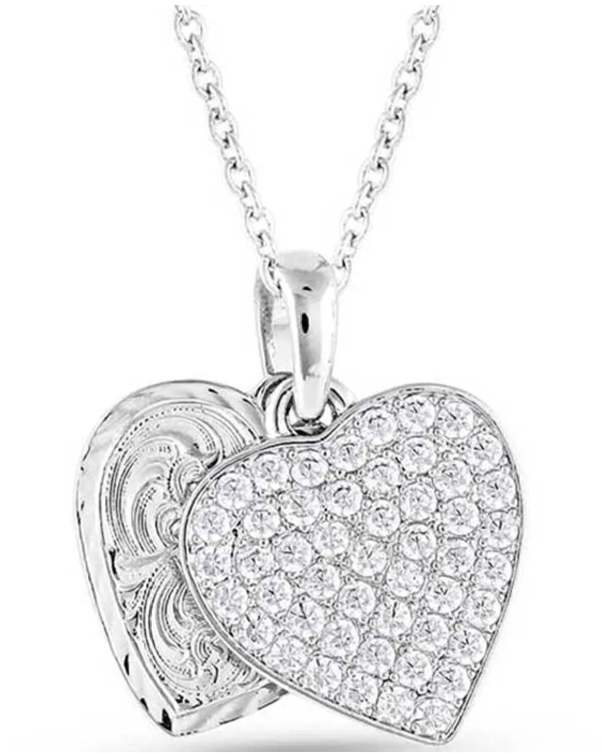 Montana Silversmiths Women's Country Charm Crystal Love Necklace