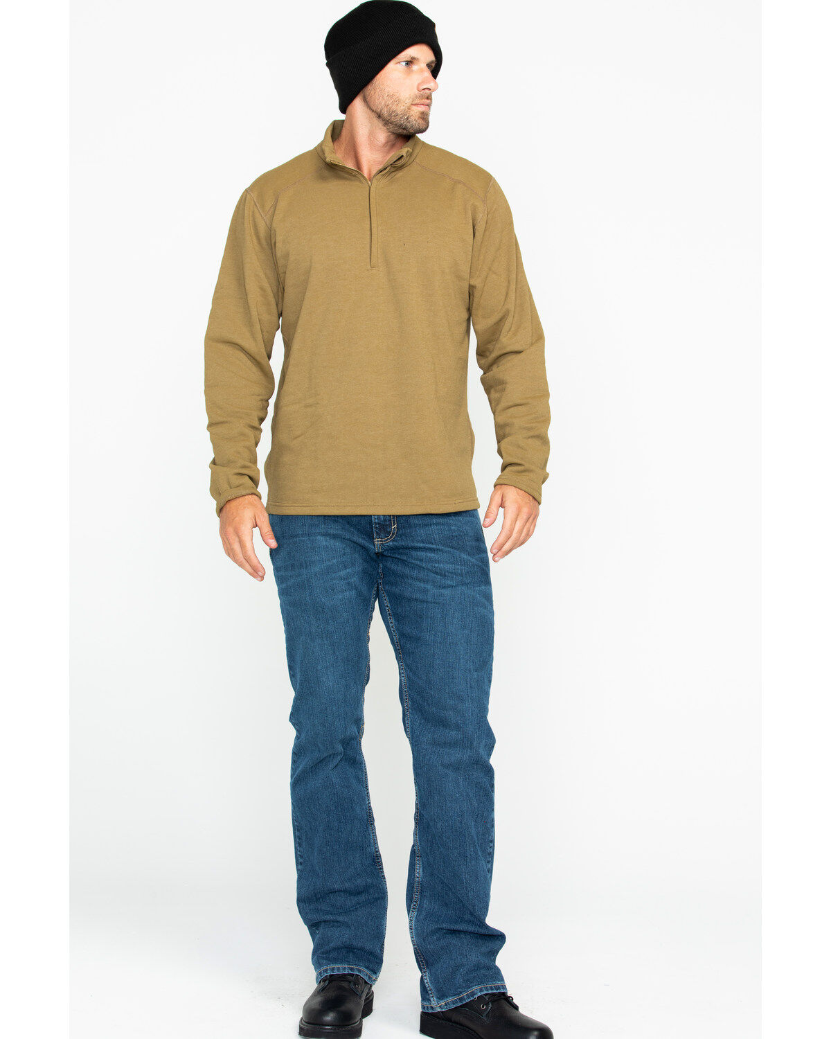 NSA Drifire Men's FR Mock Zip Fleece Work Pullover