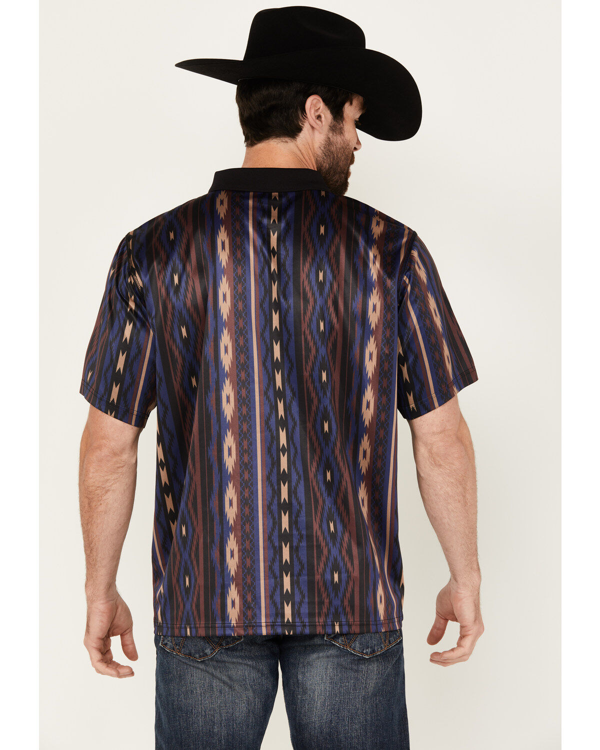 RANK 45® Men's Buckba Short Sleeve Western Polo