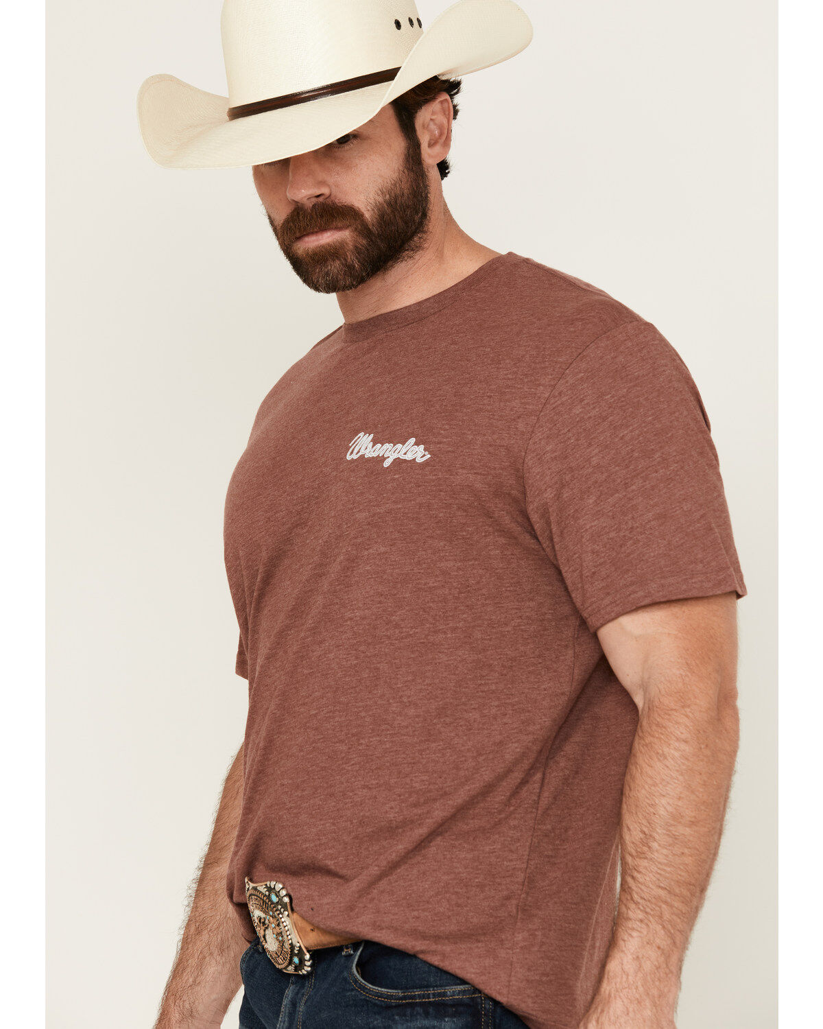 Wrangler Men's Cowboy Logo Short Sleeve Graphic T-Shirt