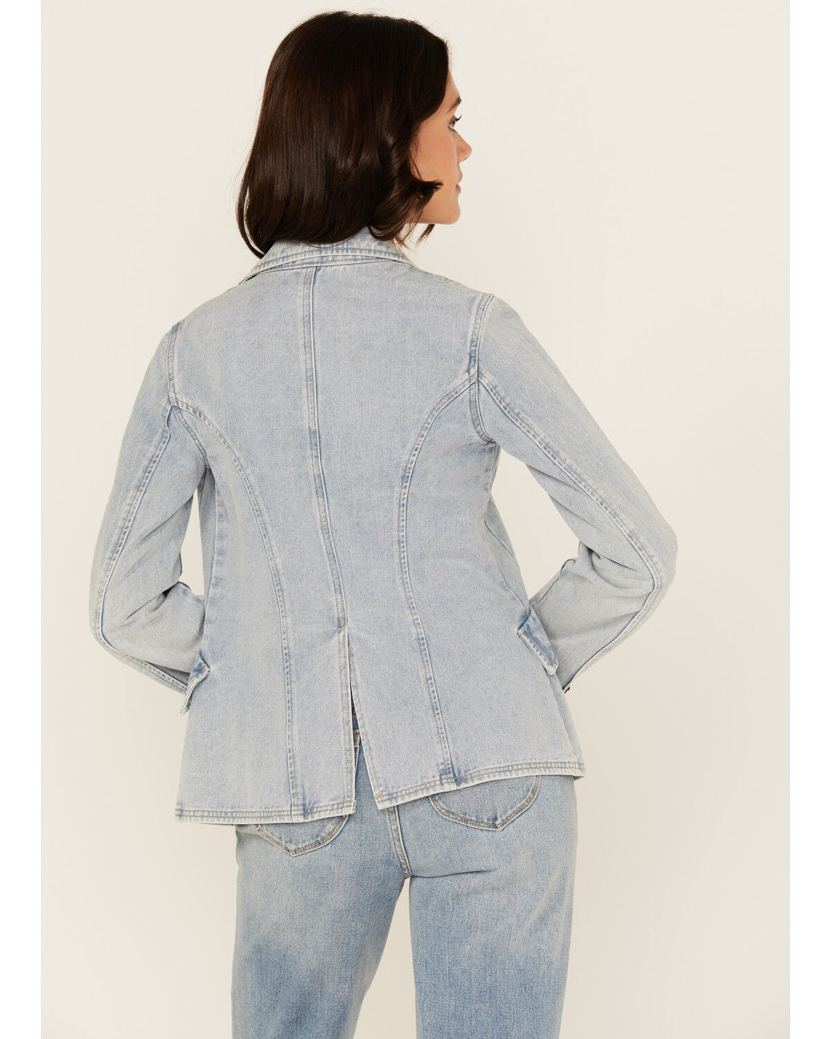 Boom Boom Jeans Women's Light Wash Denim Blazer