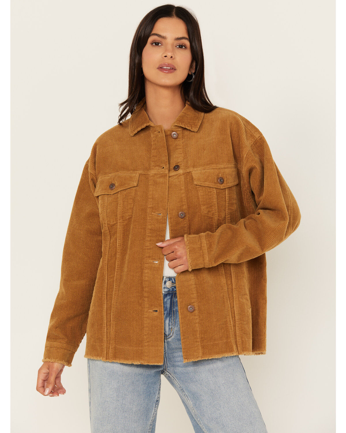 Cleo + Wolf Women's Corduroy Shacket