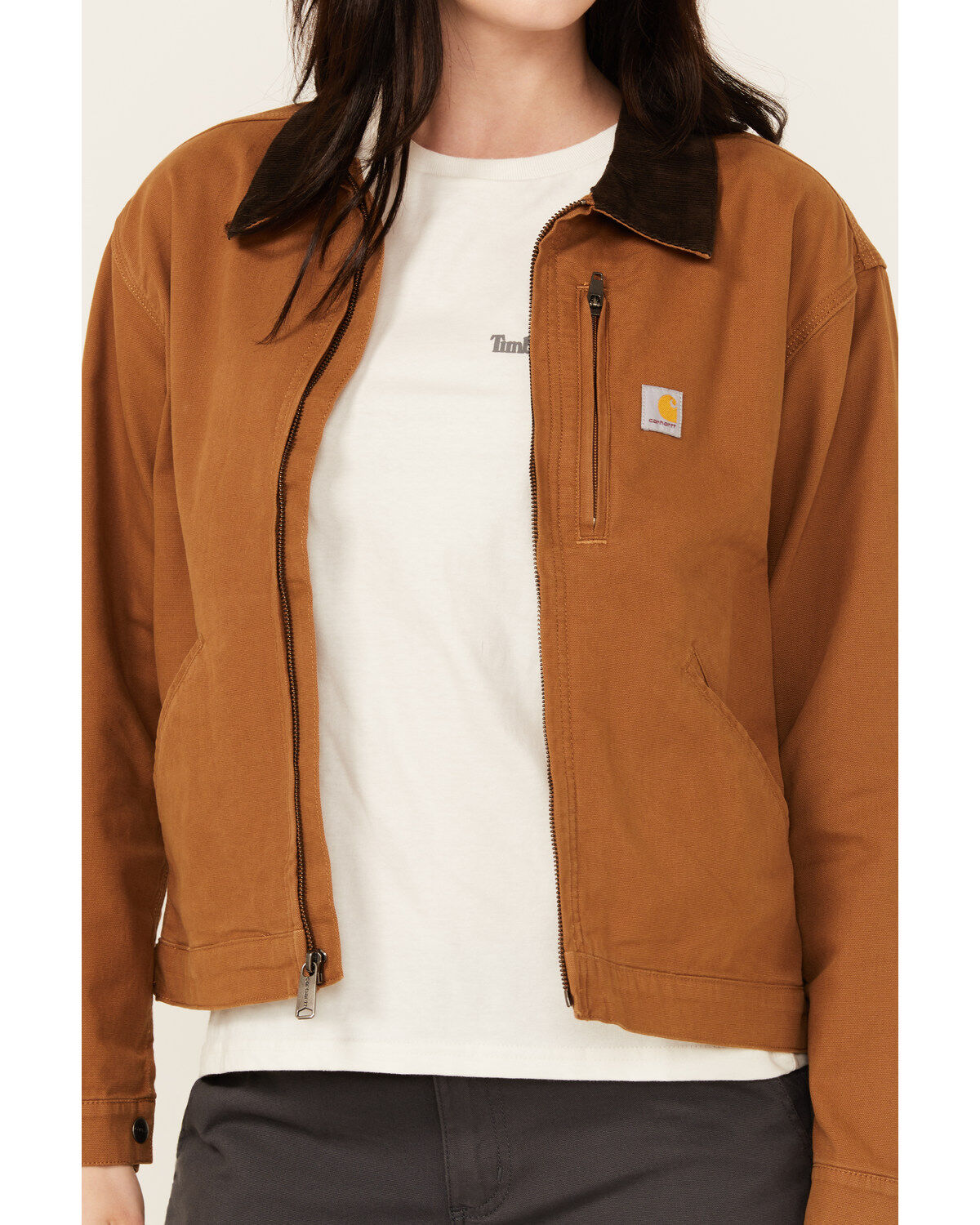 Carhartt Women's Rugged Flex Loose Fit Canvas Detroit Jacket