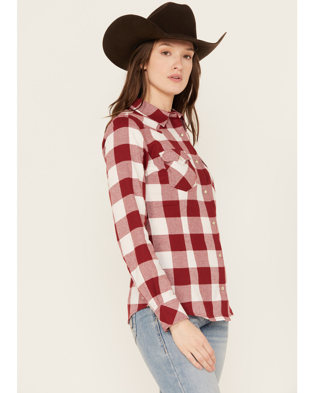 Wrangler Retro Women's Boot Barn Exclusive Long Sleeve Snap Western Flannel Shirt