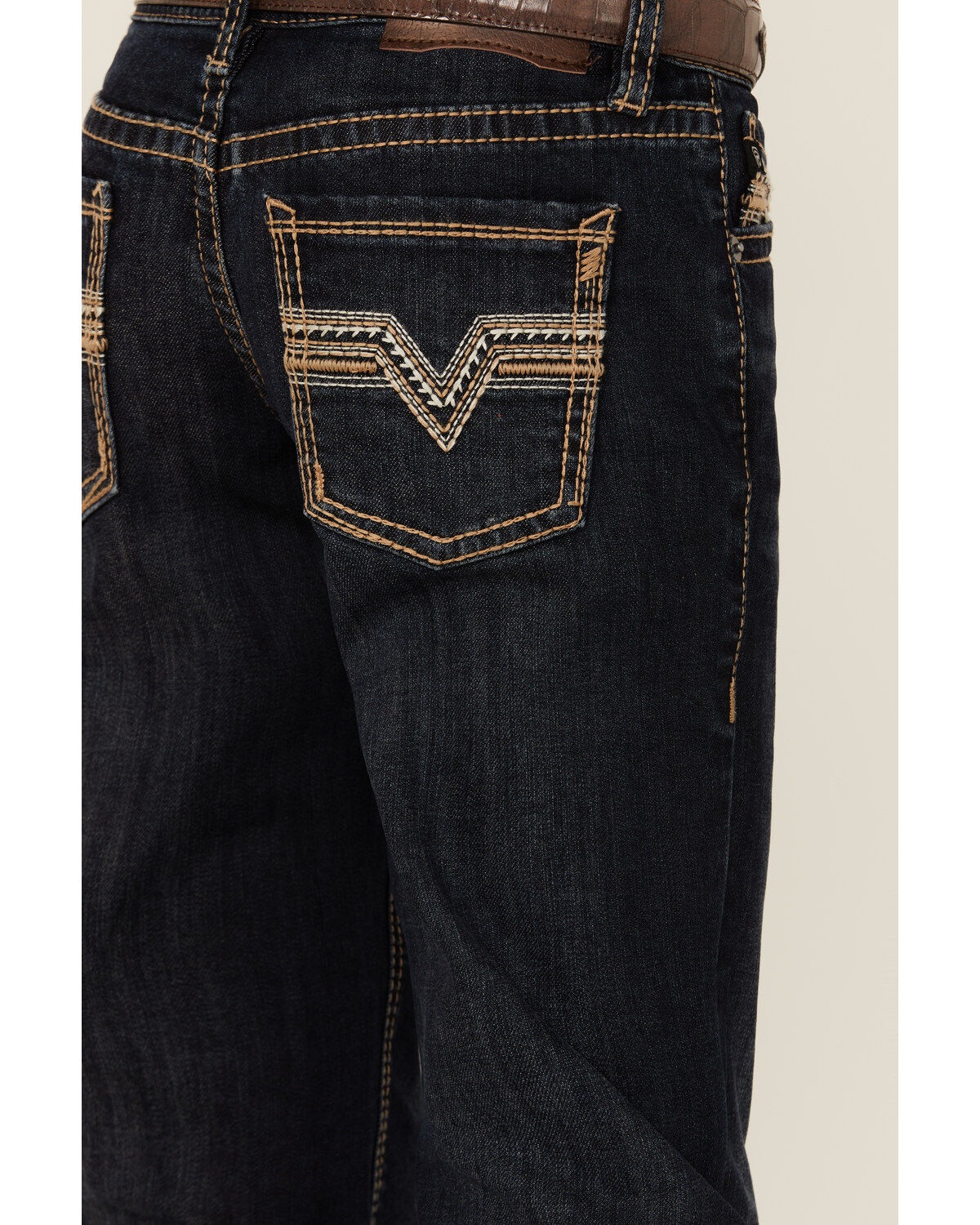 Rock & Roll Denim Boys' Dark Wash Bootcut Stretch Denim Jeans