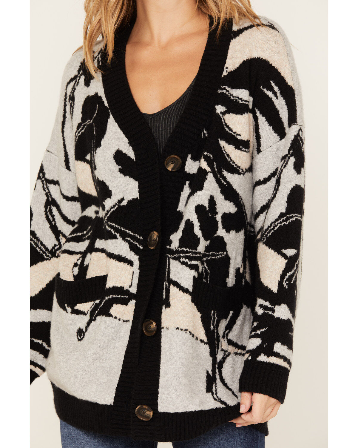 Idyllwind Women's Alice Floral Abstract Cardigan