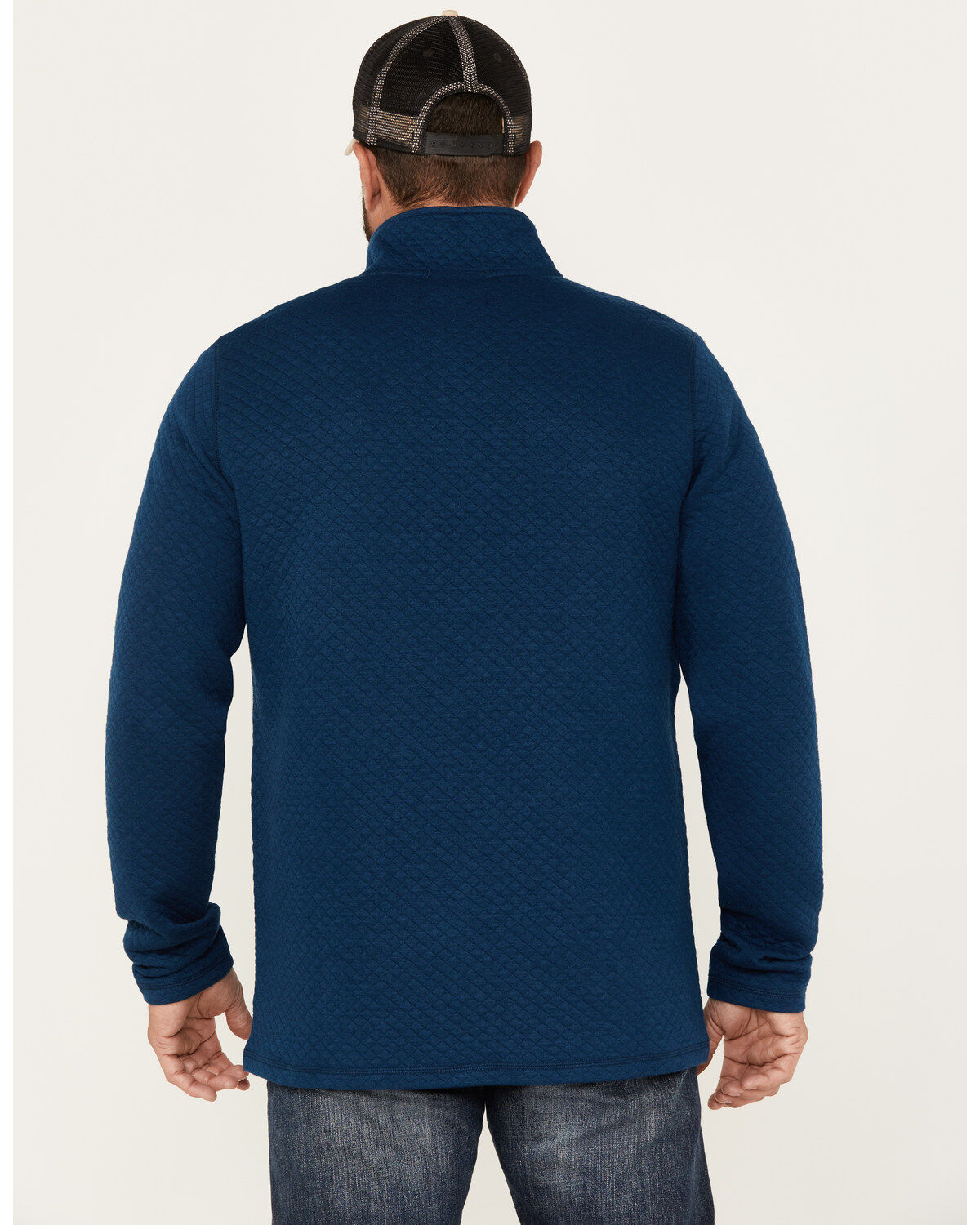 Brothers and Sons Men's Quilted Button Mock Pullover