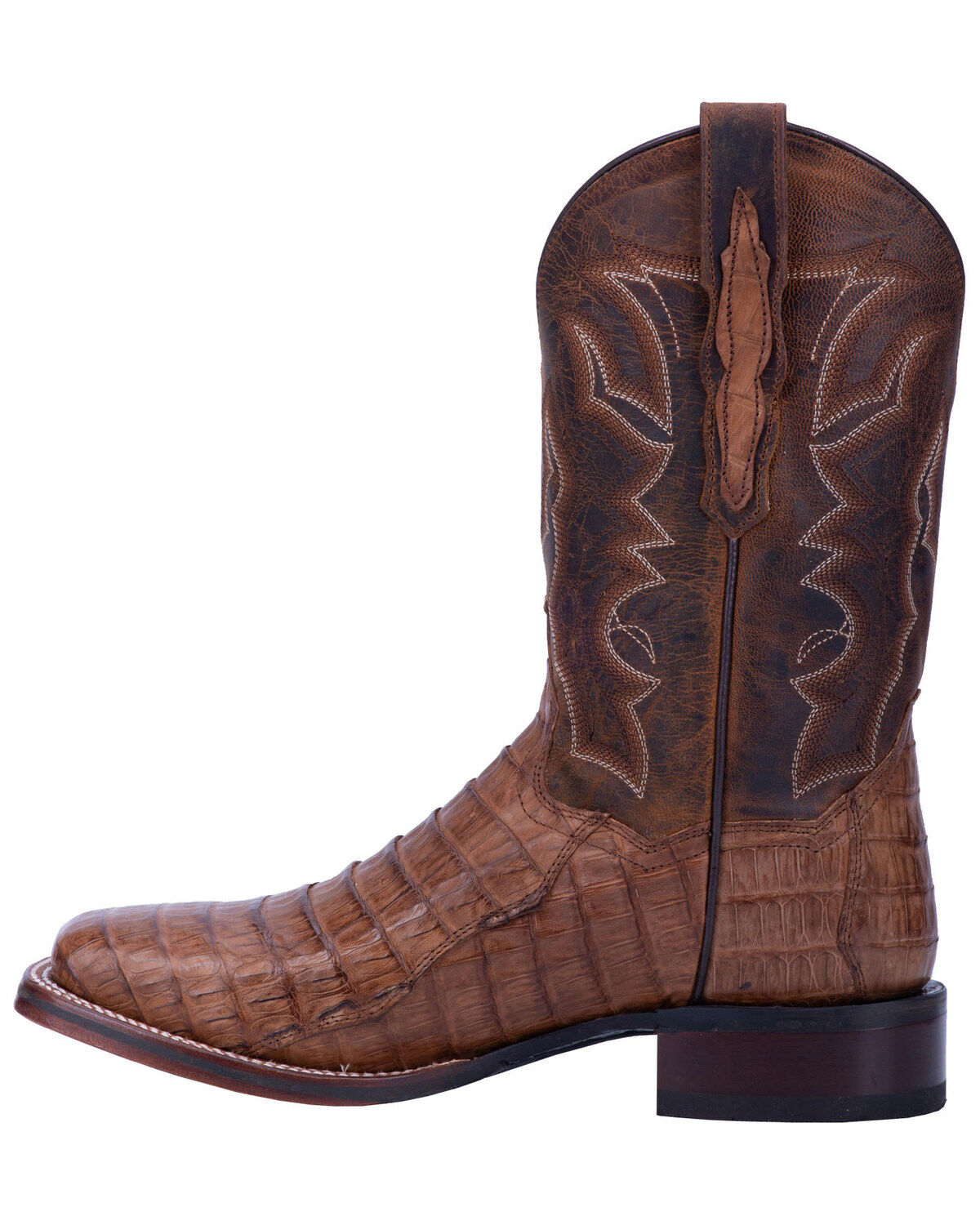 Dan Post Men's Kingsly Caiman Western Boots - Broad Square Toe