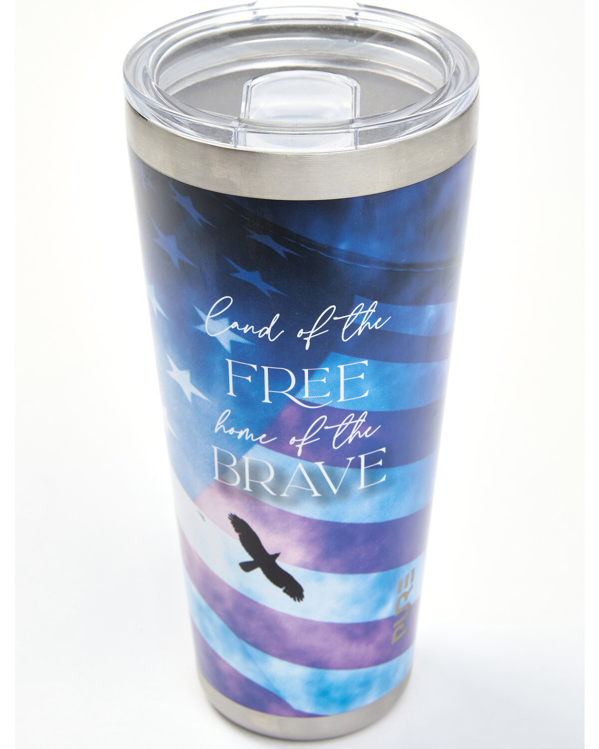 New Creations 32oz Land Of The Free Home Of The Brave Tumbler Bottle