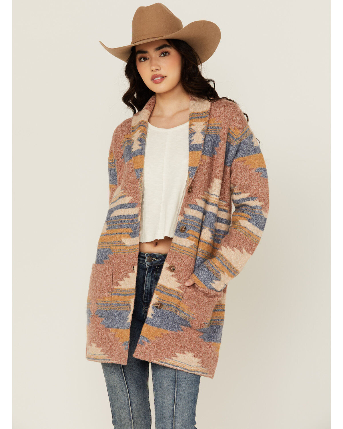 Idyllwind Women's Crosswind Southwestern Print Cardigan