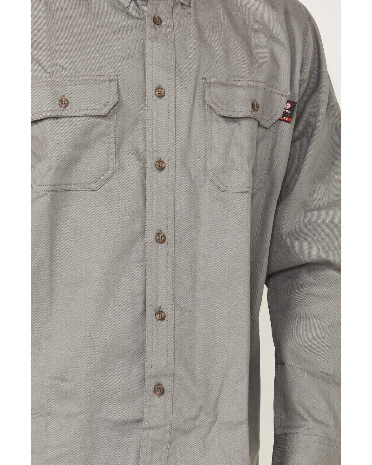 Forge Workwear Men's FR Solid Long Sleeve Button-Down Work Shirt
