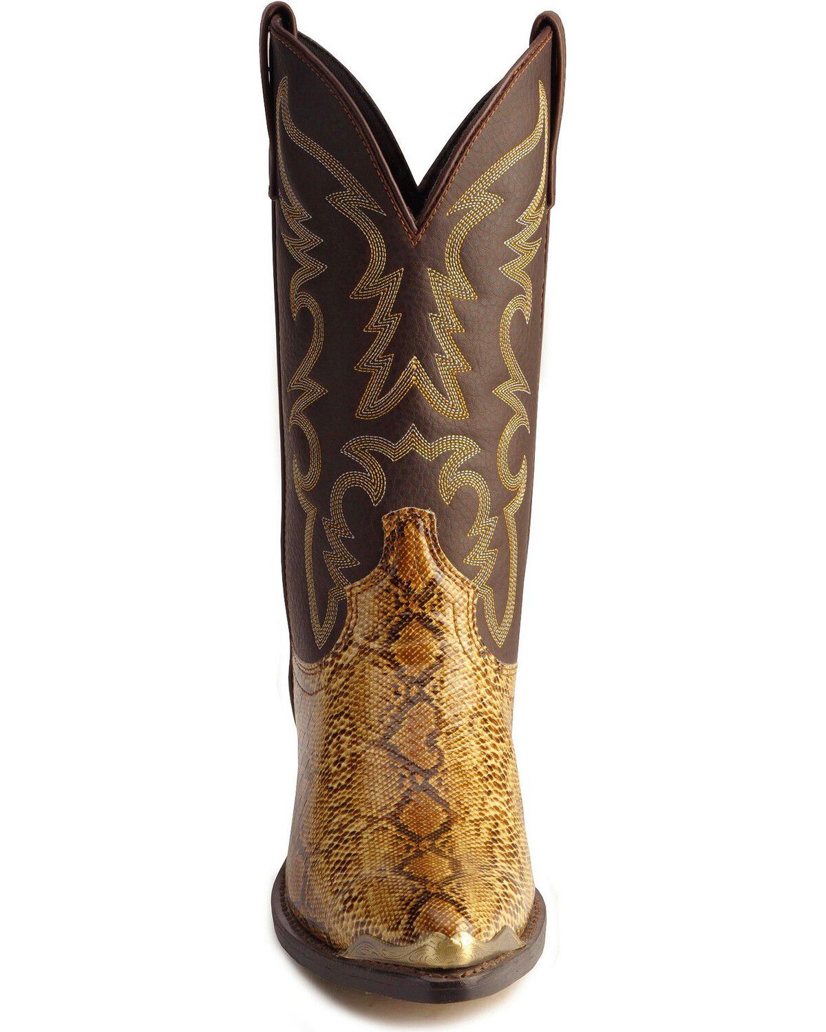 Laredo Men's Python Print Western Boots - Round Toe