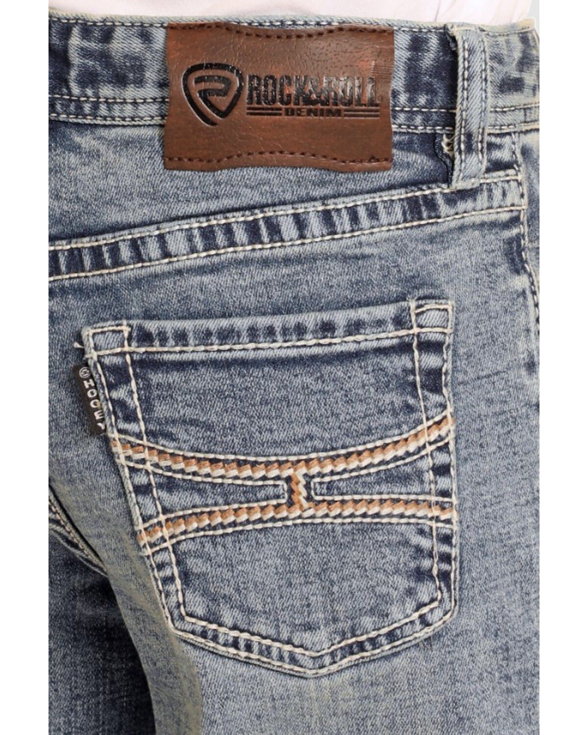 Hooey by Rock & Roll Denim Boys' Revolver Slim Straight Stretch Denim Jeans