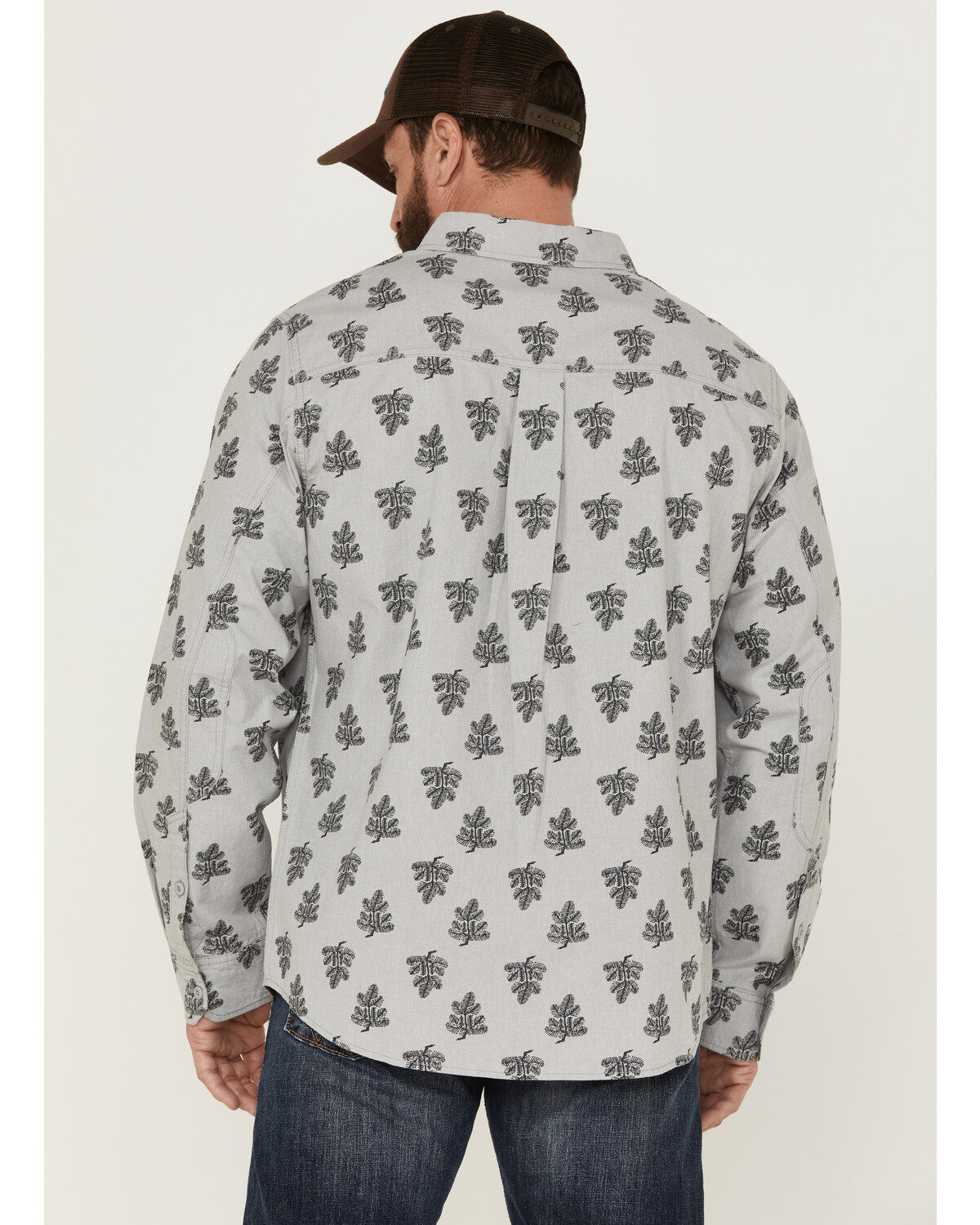 Brothers and Sons Men's All-Over Floral Print Long Sleeve Button Down Western Shirt