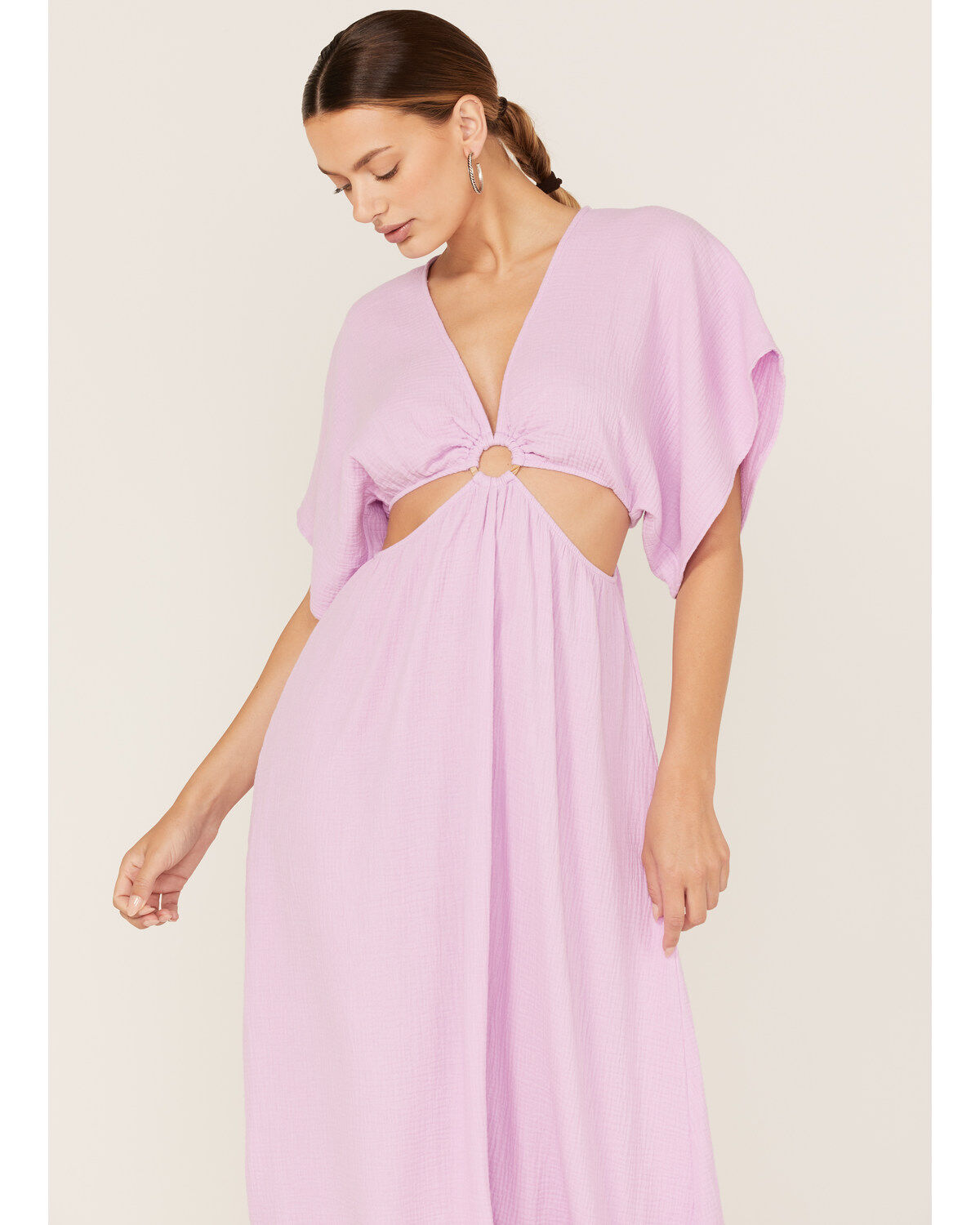 Show Me Your Mumu Women's Dana Cut-Out Midi Dress