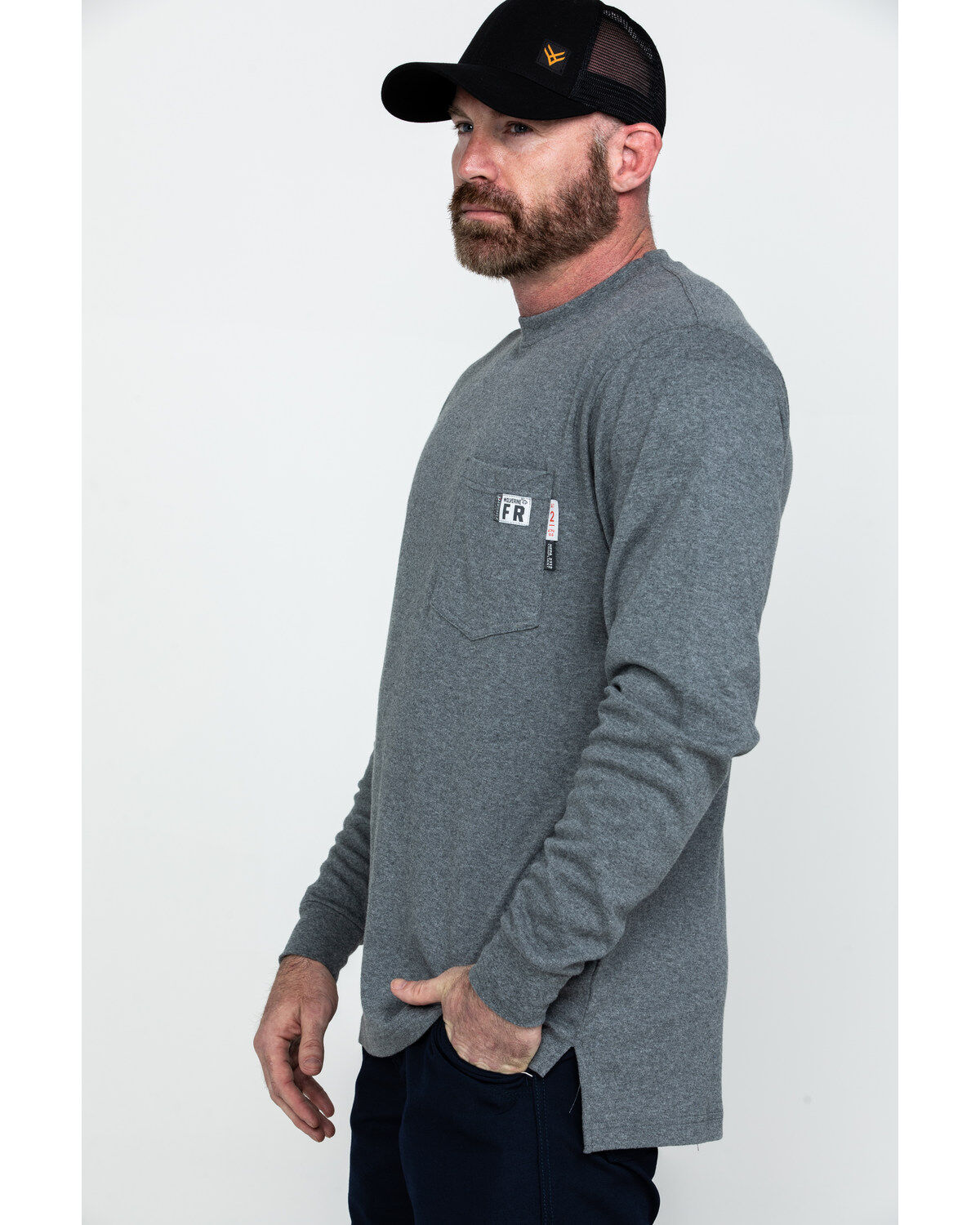 Wolverine Men's FR Sleeve Logo Work T-Shirt