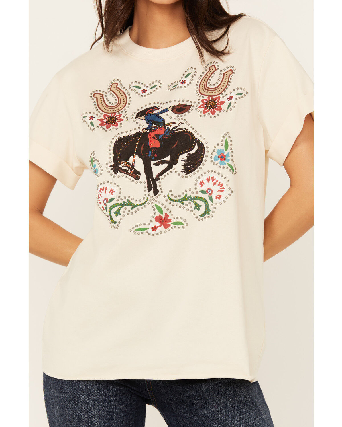 Idyllwind Women's Rowena Embellished Short Sleeve Graphic Tee