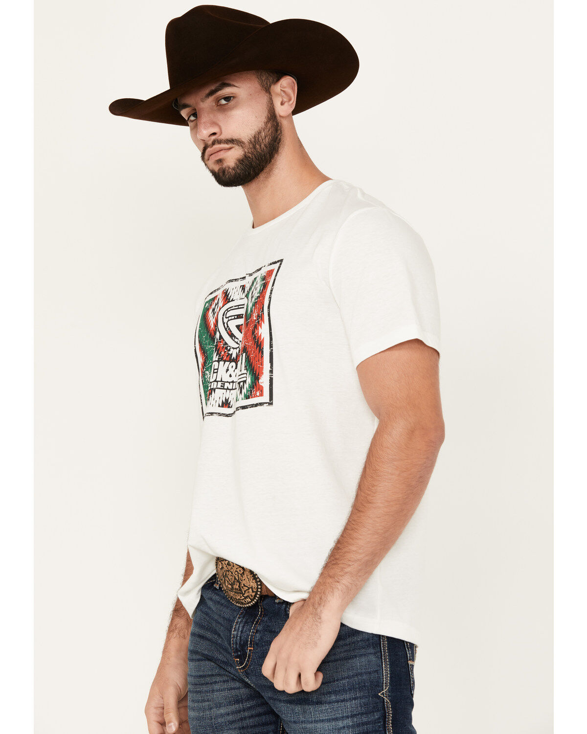 Rock & Roll Denim Men's Mexico Logo Short Sleeve Graphic T-Shirt