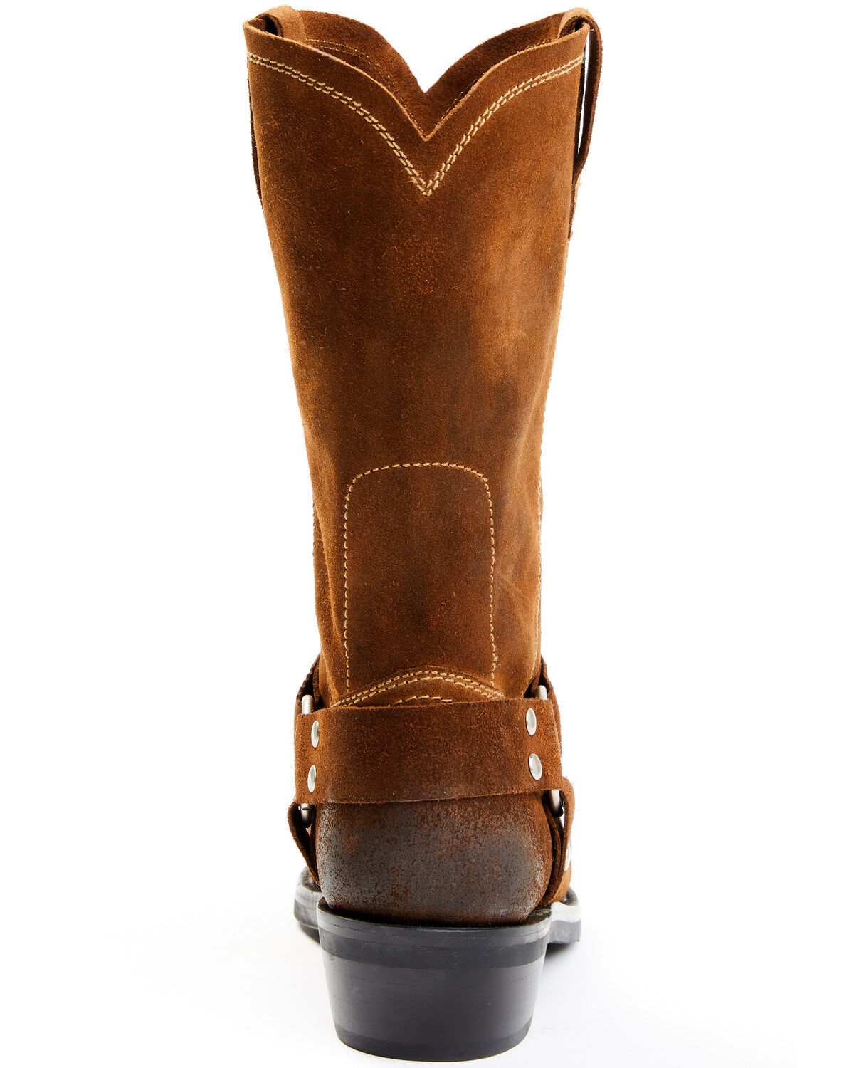 Brothers and Sons Men's Pull-On Roughout Motorcycle Boots - Square Toe