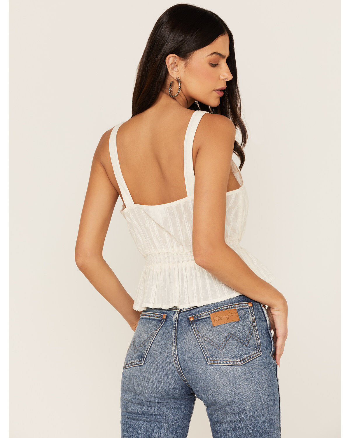 Shyanne Women's Swiss Dot Embroidery Tank