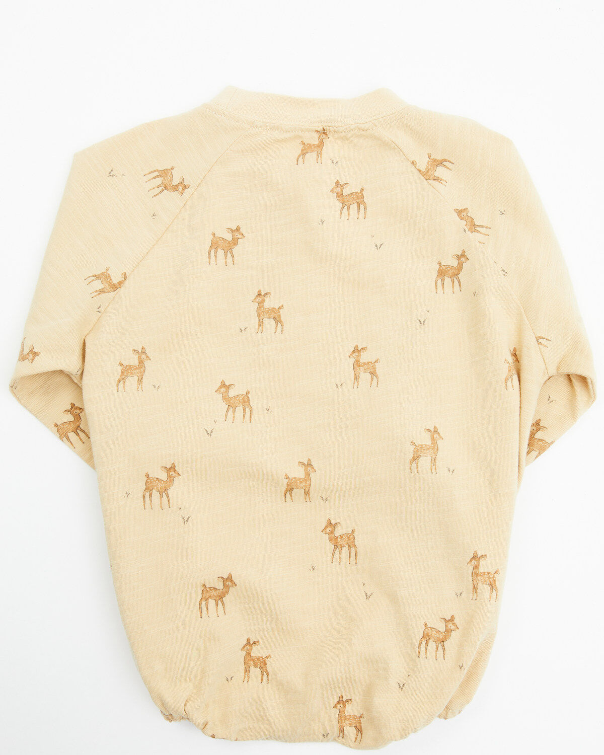 Rylee & Cru Infant Girls' Deer Print Long Sleeve Crew Neck Onesie