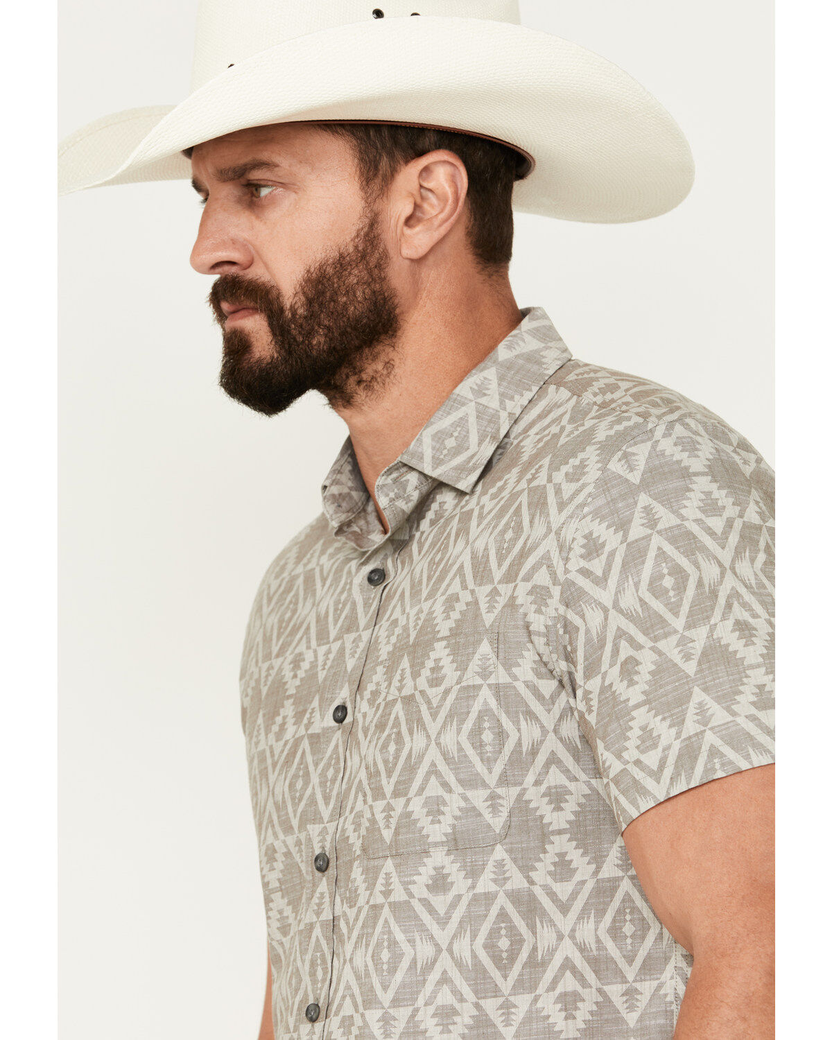 Pendleton Men's Deacon Printed Short Sleeve Button-Down Western Shirt