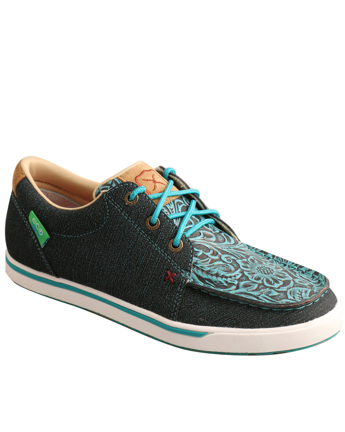 Twisted X Women's Dark Teal Casual Shoes - Moc Toe
