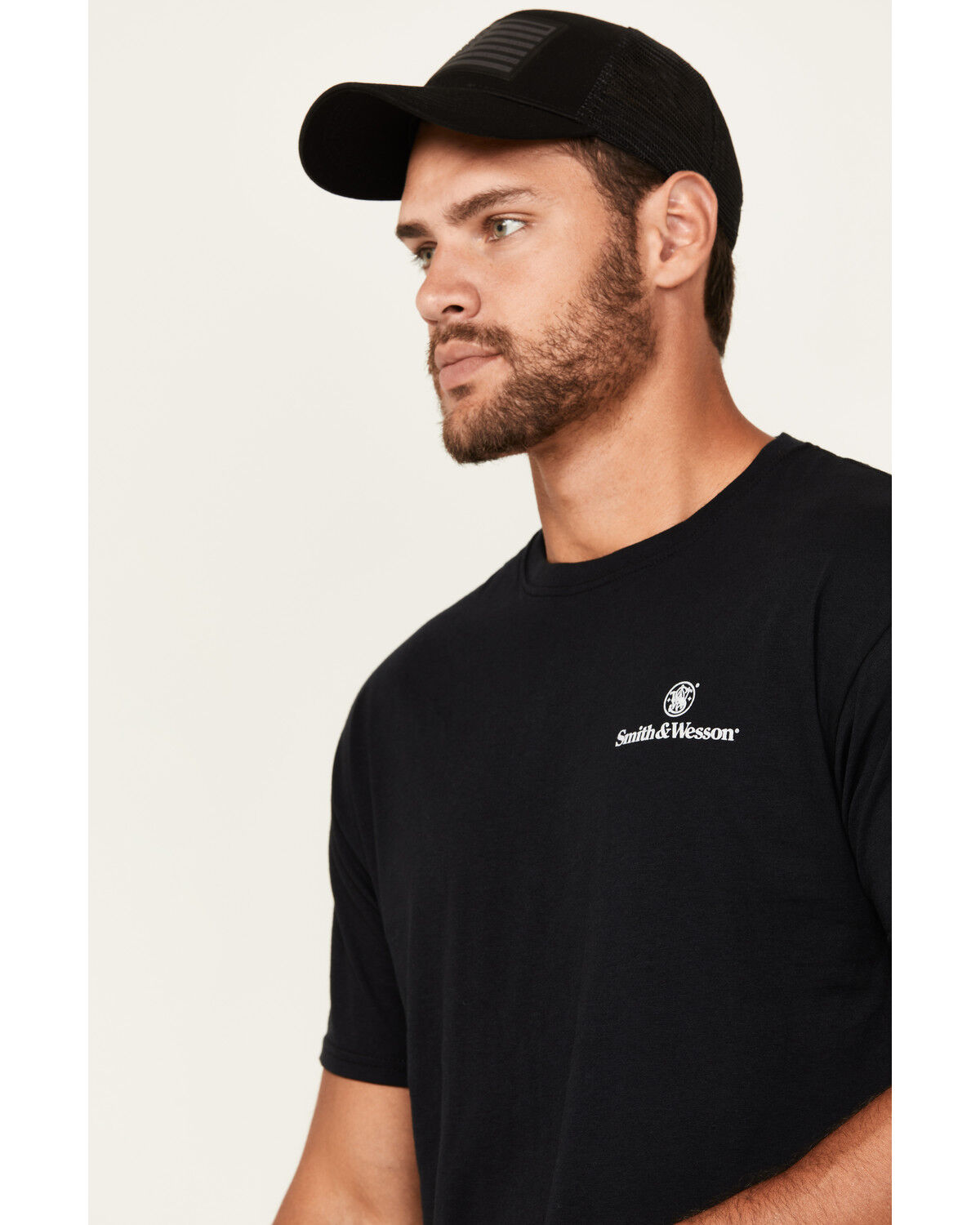 Smith & Wesson Men's Eagle Spade Playing Card Short Sleeve Graphic T-Shirt