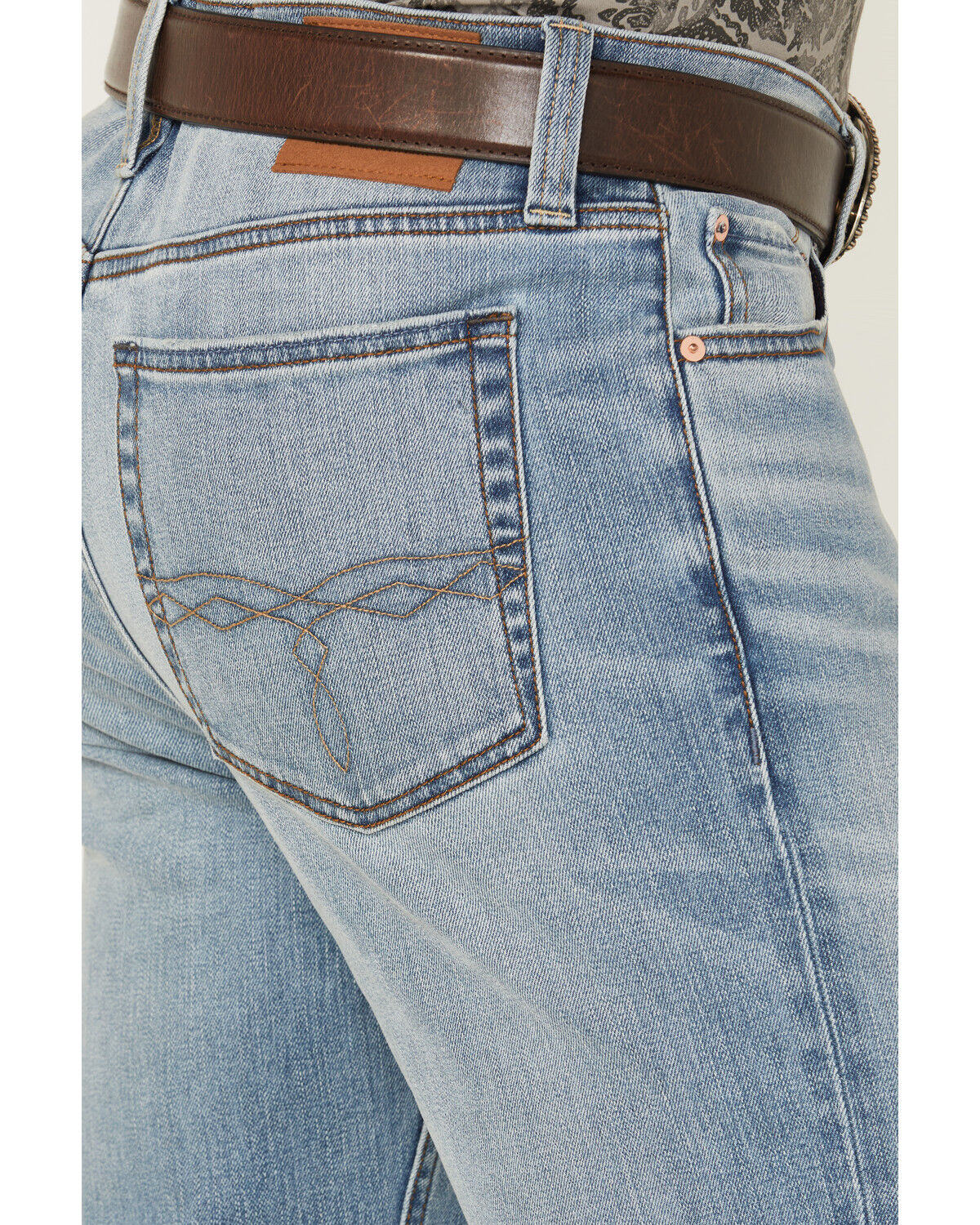 Blue Ranchwear Men's Banner Medium Wash Slim Bootcut Stretch Denim Jeans