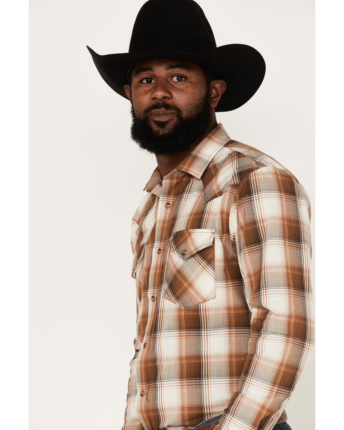Pendleton Men's Frontier Large Plaid Snap Western Shirt