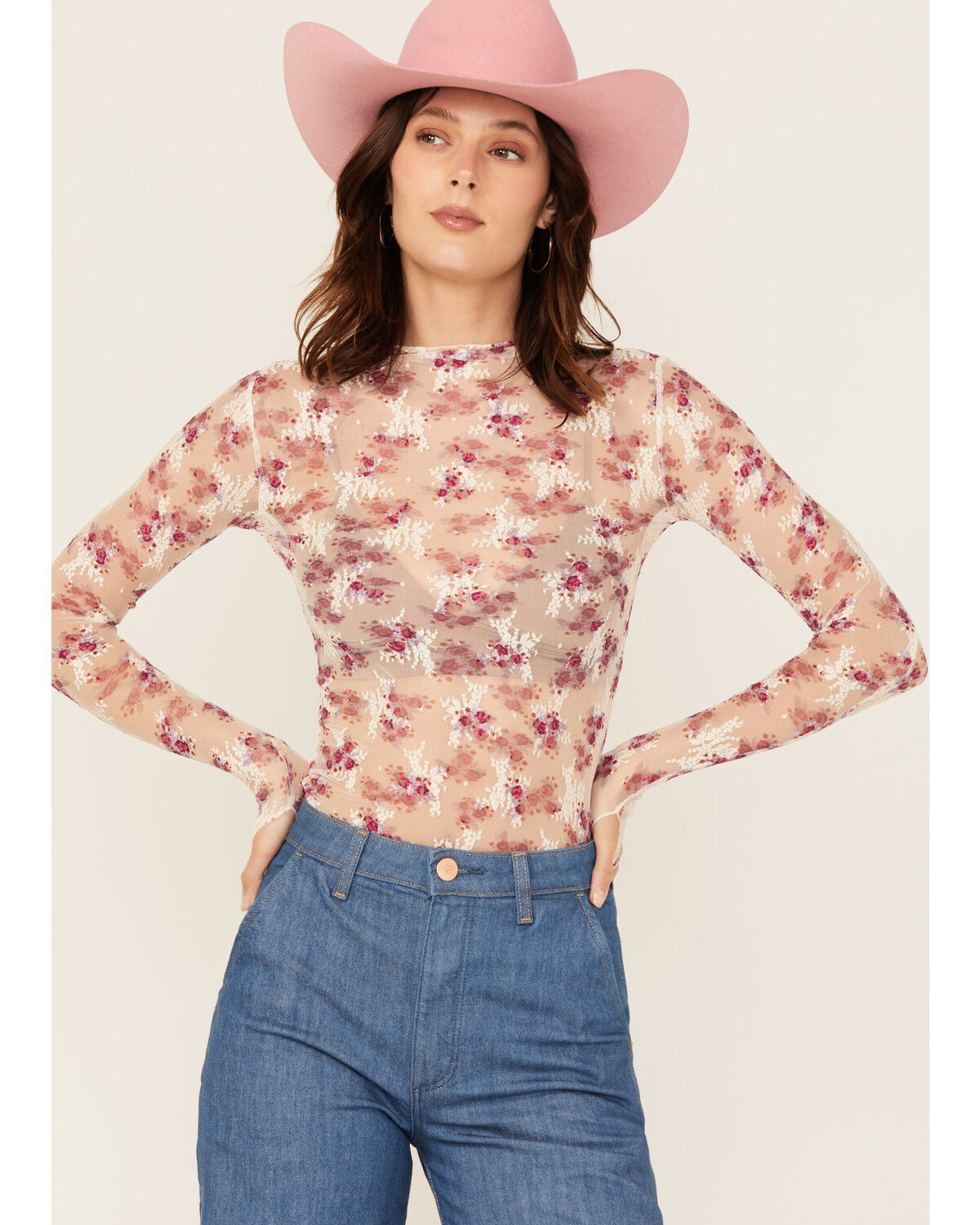 Free People Women's Printed Lady Lux Layering Top